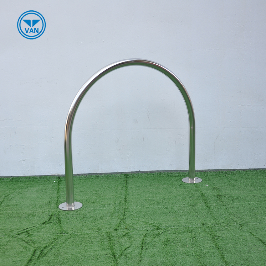 Industrieller Stand Up U-Form Single Hoop Fahrradständer aus Stahl