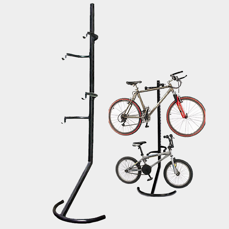 Beweglicher stapelbarer Fahrradständer Kompakter vertikaler Bodenständer Typ L