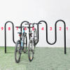 Wave-Fahrradträger mit mehreren Kapazitäten für öffentliche sichere Parkplätze