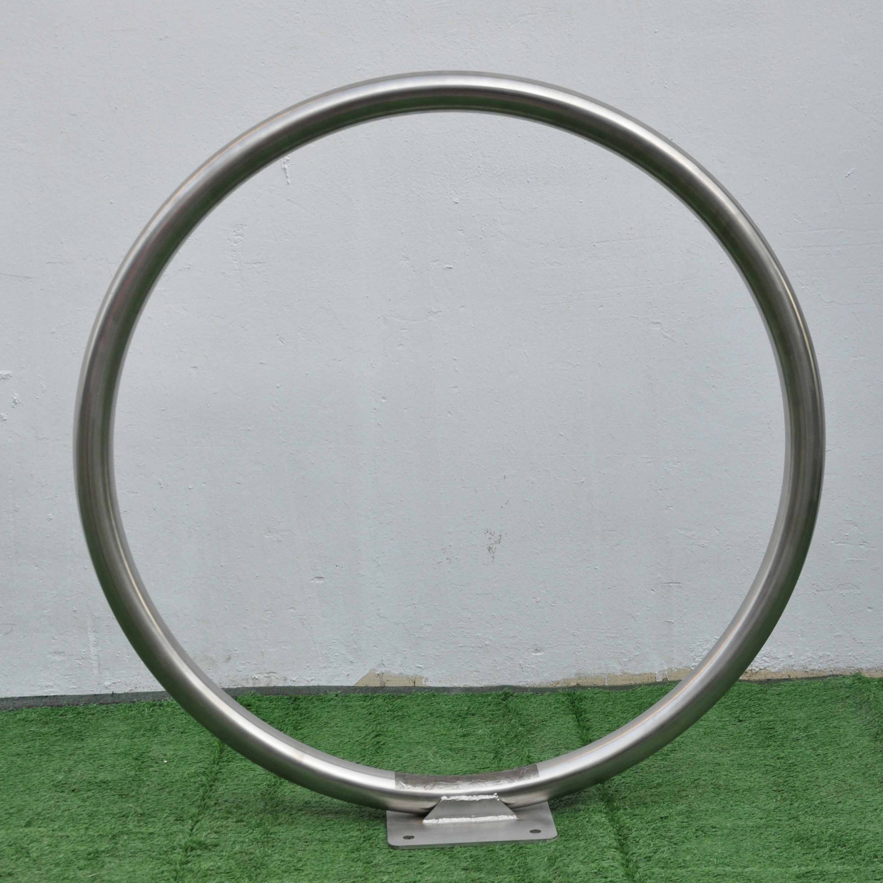 Single Hoop Full Angled Ring Bike Rack Curve Circle Fahrradständer