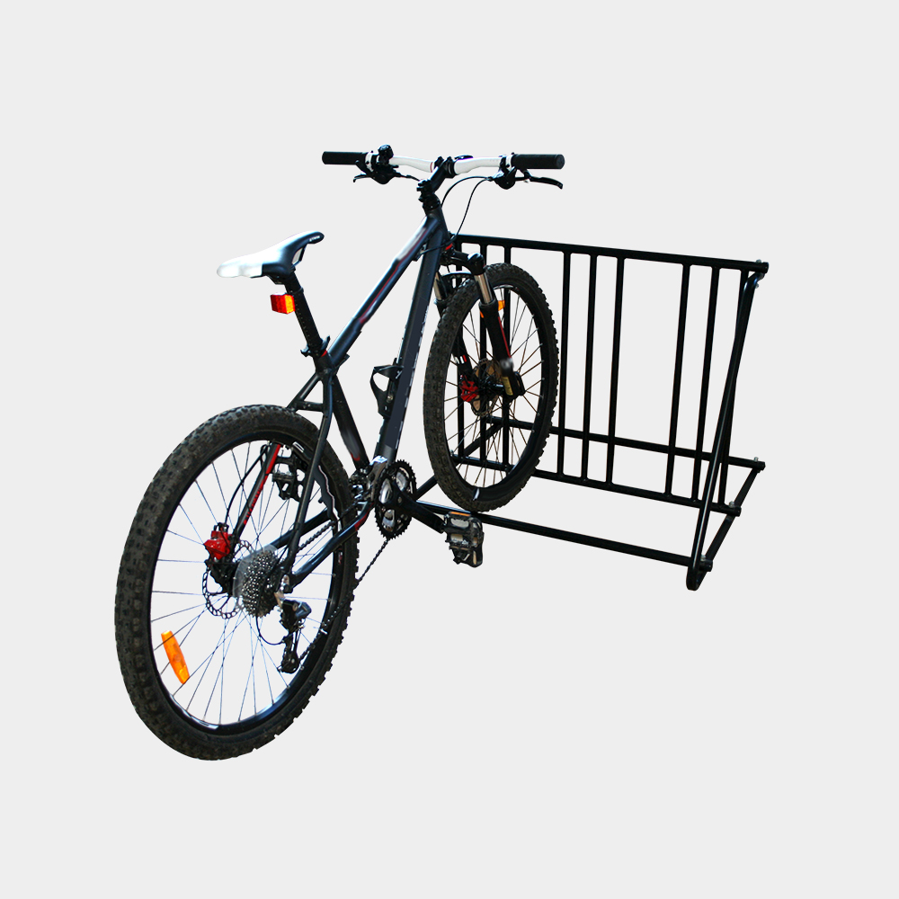 Zweiseitiger Fahrradständer mit mehreren Kapazitäten für den Außenbereich