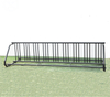 Horizontaler moderner Bodenständer-Gitter-Fahrradträger für Platzersparnis